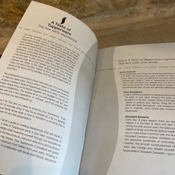 A Taste of Tupperware Volumes II & III Recipes Booklets Cookbook 2003-2004 Vtg - Picture 9 of 12